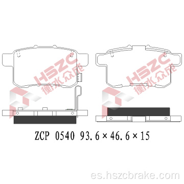 Padera de freno de cerámica FMSI D1451 para Honda